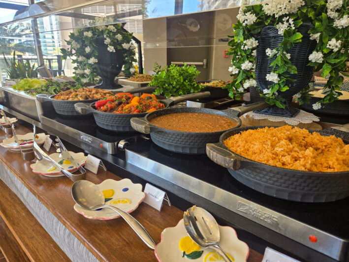 Lunch buffet at Cana.