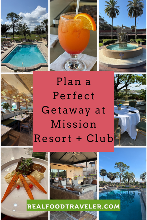 Pinterest Pin with images of Mission Resort + Spa.