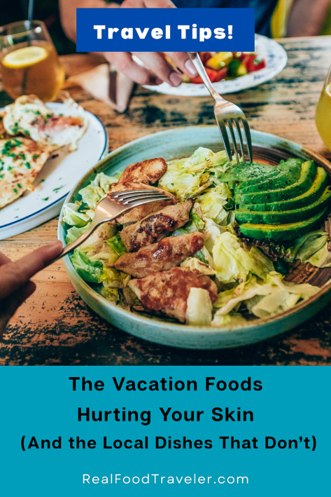 Vacation foods pinterest pin