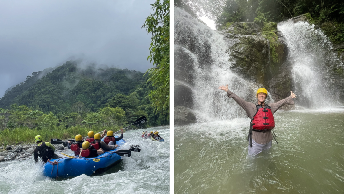 <em><strong>One of our Kontiki adventures was whitewater rafting.</strong></em>