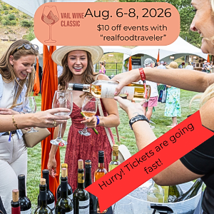 Women enjoying wine samples at the Vail Wine Classic