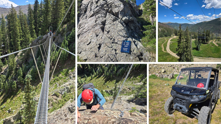 Via Ferrata, UTV and chair lift at The Blake.