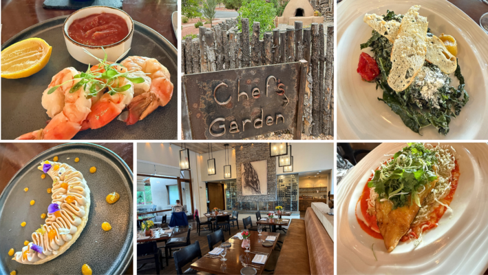Scenes from dining at Terra restaurant at Rancho Encantado.